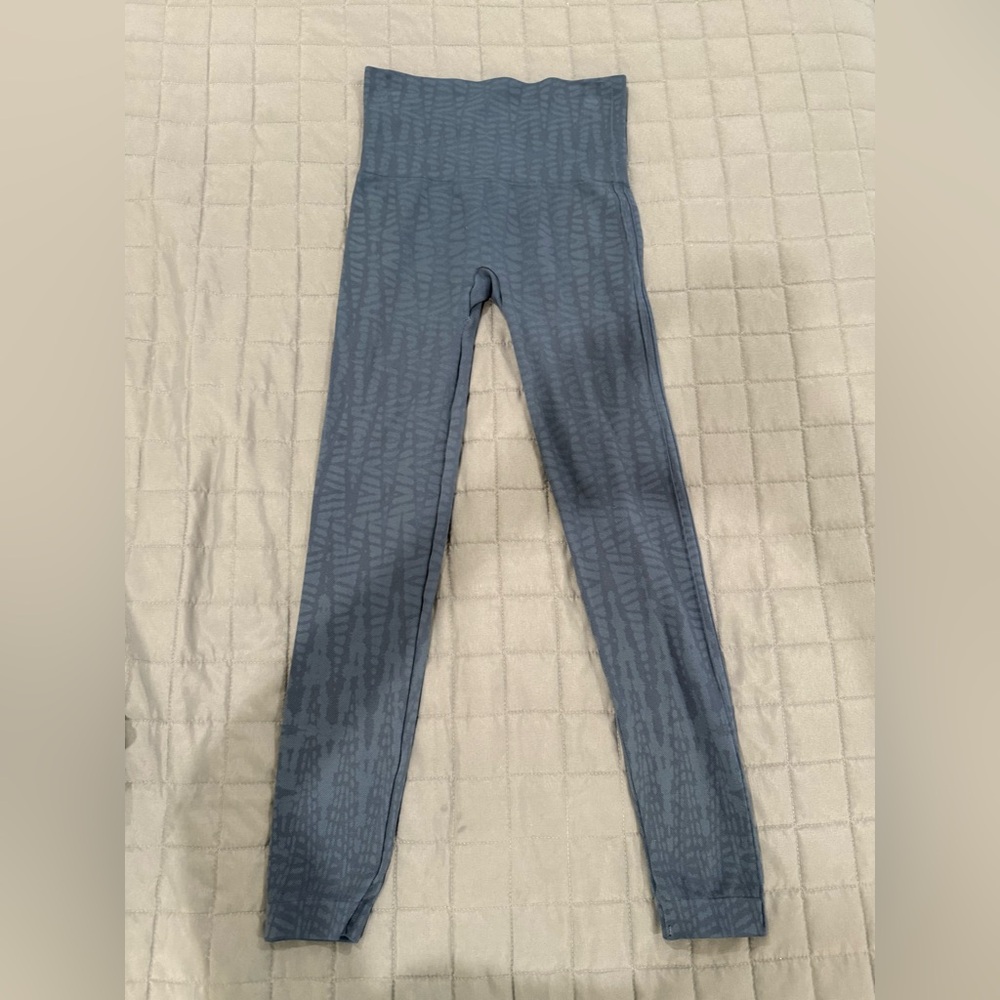 Gray Patterned Leggings